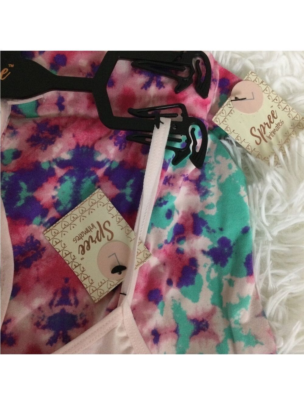 Spree Intimates 2 Piece matching set shorts & cami Woman’s size Large - Picture 7 of 11